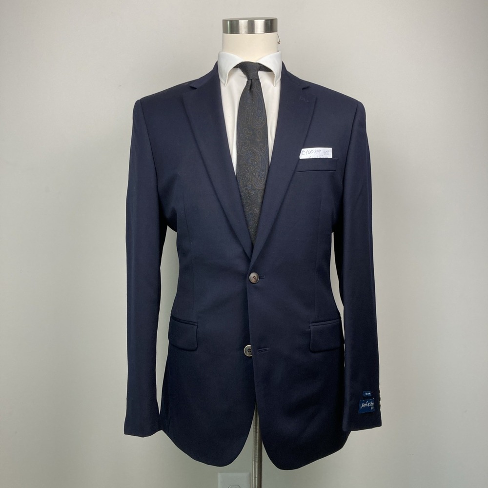 Joseph & Feiss Mens Blazer Sportcoat Jacket Two Button 100%Wool 40L